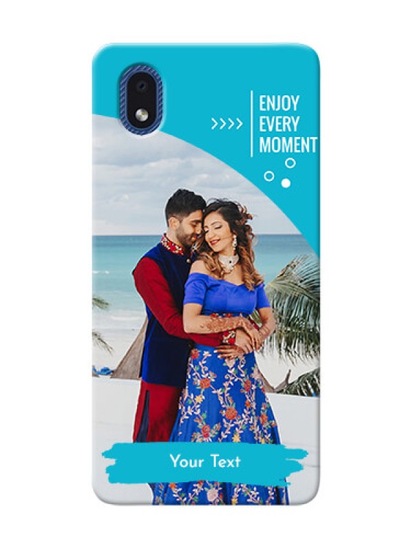 Custom Galaxy M01 Core Personalized Phone Covers: Happy Moment Design