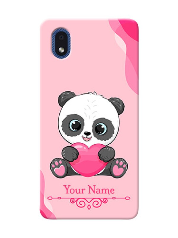 Custom Galaxy M01 Core Mobile Back Covers: Cute Panda Design