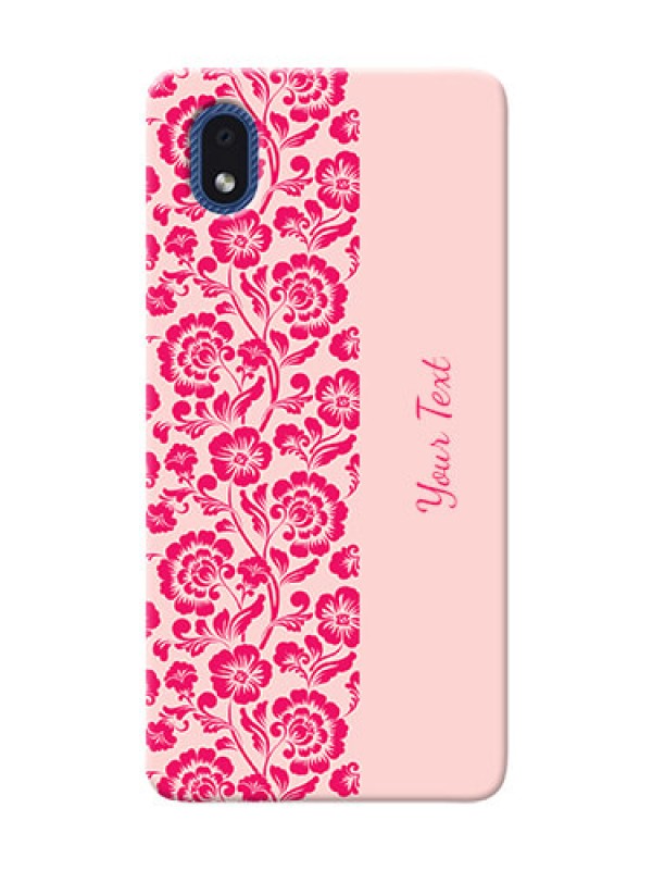 Custom Galaxy M01 Core Phone Back Covers: Attractive Floral Pattern Design