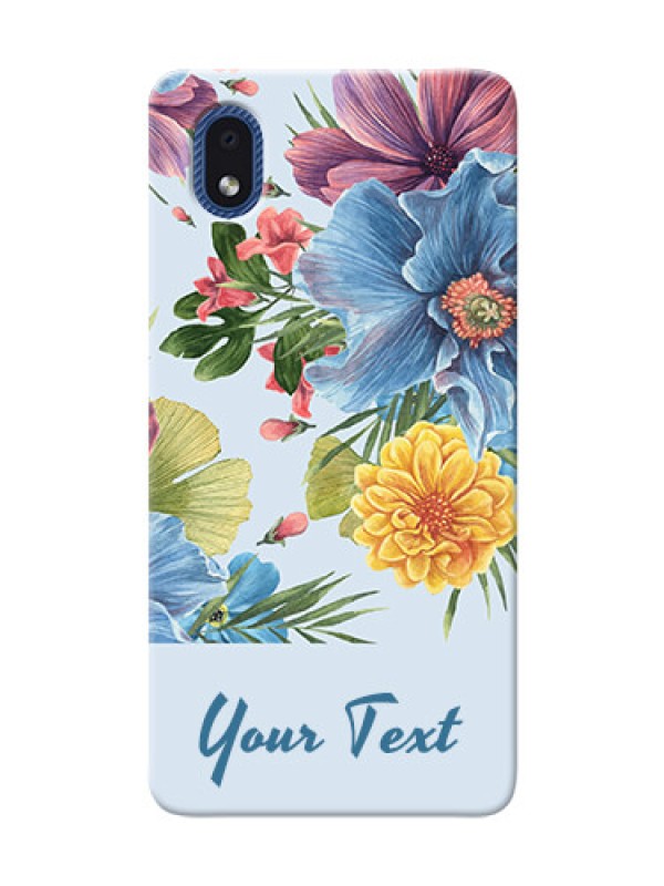 Custom Galaxy M01 Core Custom Phone Cases: Stunning Watercolored Flowers Painting Design