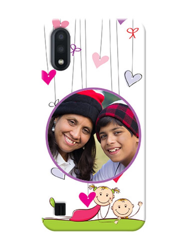 Custom Galaxy M01 Mobile Cases: Cute Kids Phone Case Design