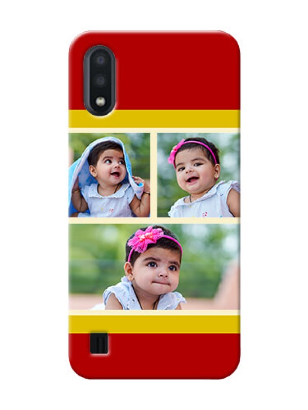 Custom Galaxy M01 mobile phone cases: Multiple Pic Upload Design