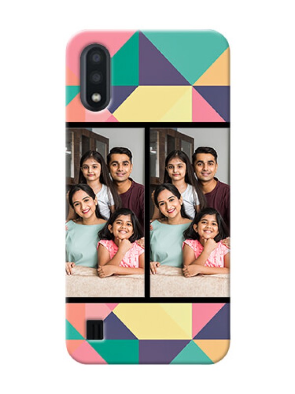 Custom Galaxy M01 personalised phone covers: Bulk Pic Upload Design