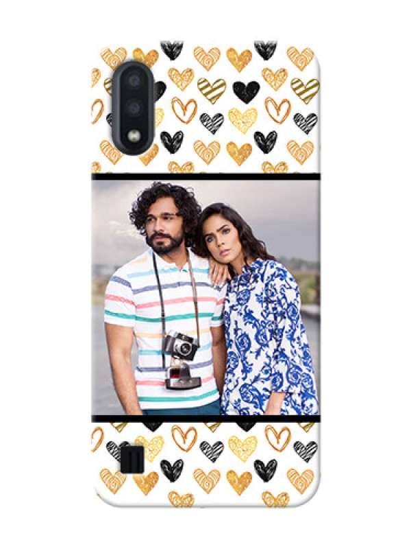 Custom Galaxy M01 Personalized Mobile Cases: Love Symbol Design