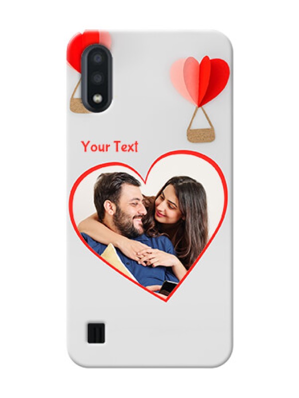 Custom Galaxy M01 Phone Covers: Parachute Love Design
