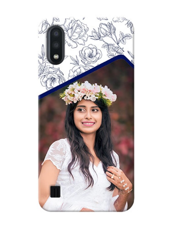 Custom Galaxy M01 Phone Cases: Premium Floral Design
