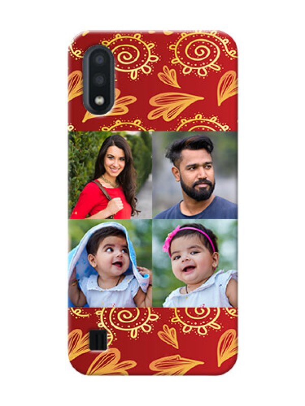 Custom Galaxy M01 Mobile Phone Cases: 4 Image Traditional Design