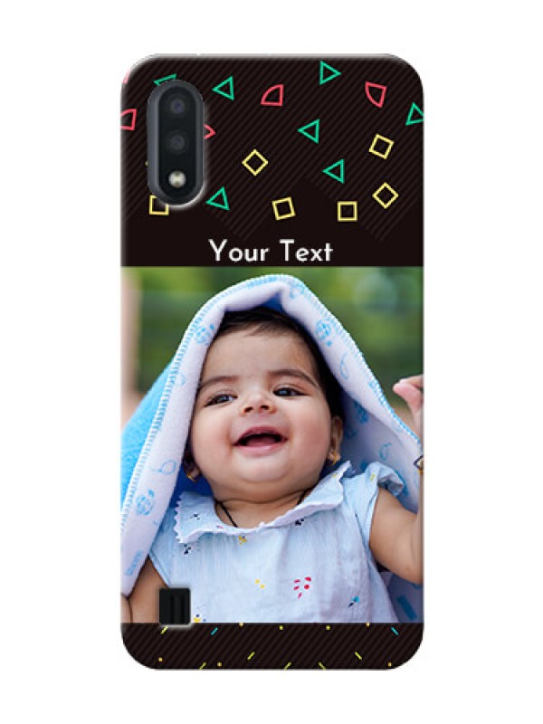 Custom Galaxy M01 custom mobile cases with confetti birthday design