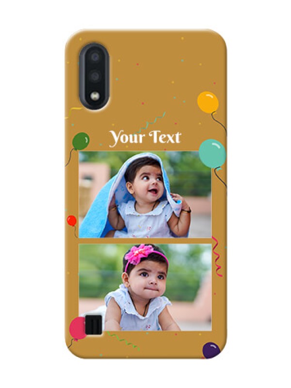 Custom Galaxy M01 Phone Covers: Image Holder with Birthday Celebrations Design