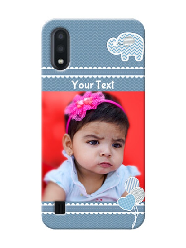 Custom Galaxy M01 Custom Phone Covers with Kids Pattern Design