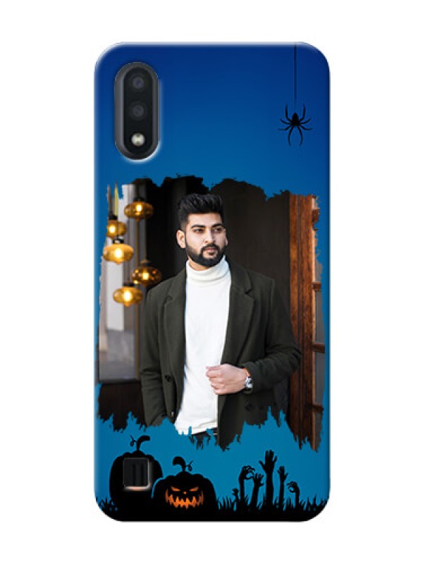 Custom Galaxy M01 mobile cases online with pro Halloween design 