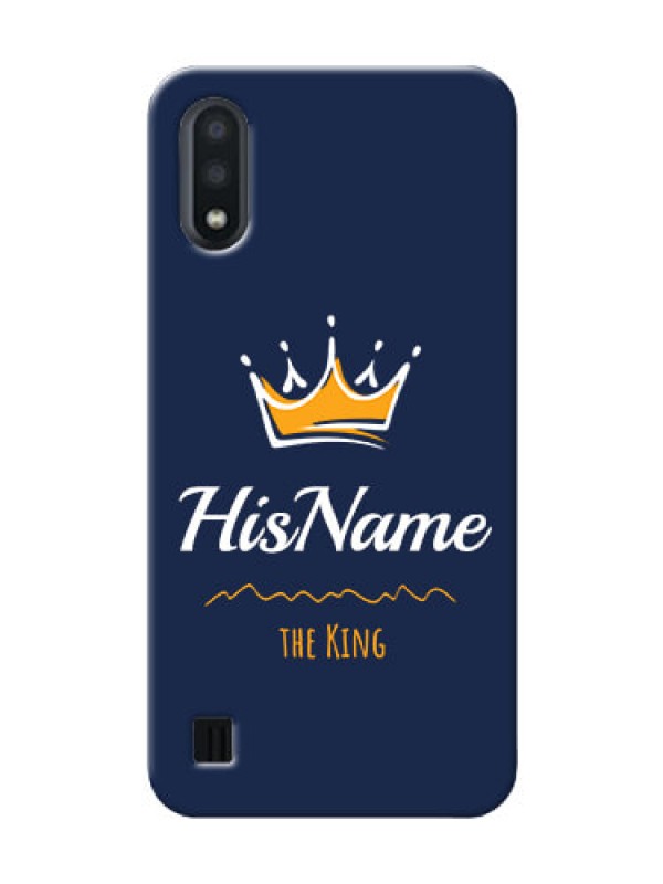 Custom Galaxy M01 King Phone Case with Name