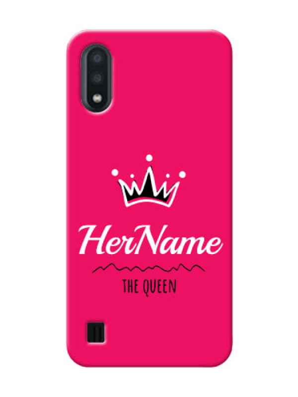 Custom Galaxy M01 Queen Phone Case with Name