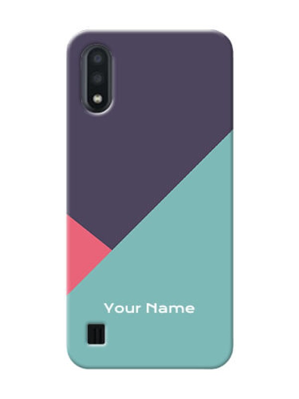 Custom Galaxy M01 Custom Phone Cases: Tri  Color abstract Design