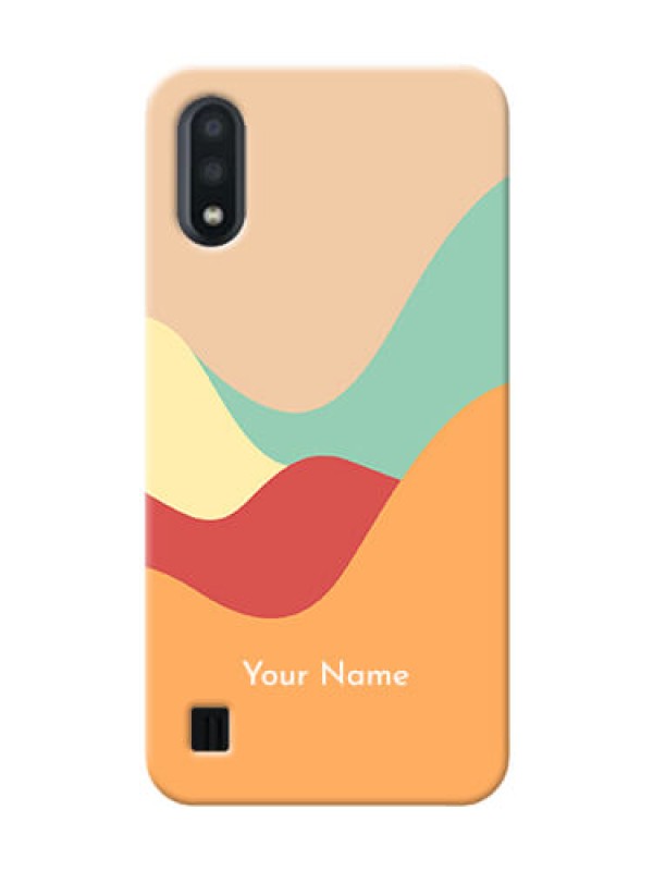 Custom Galaxy M01 Custom Mobile Case with Ocean Waves Multi-colour Design