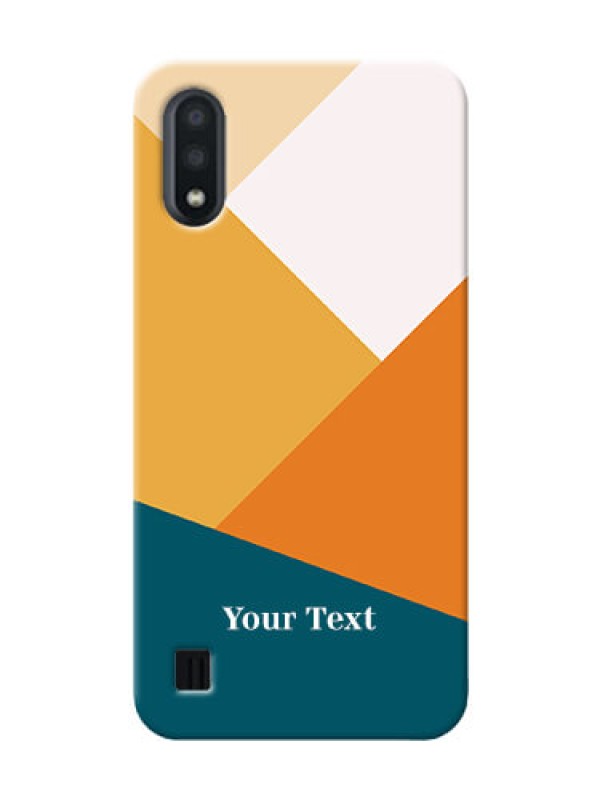 Custom Galaxy M01 Custom Phone Cases: Stacked Multi-colour Design