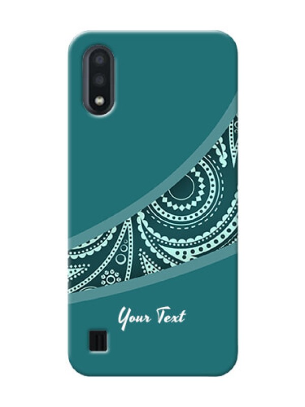 Custom Galaxy M01 Custom Phone Covers: semi visible floral Design