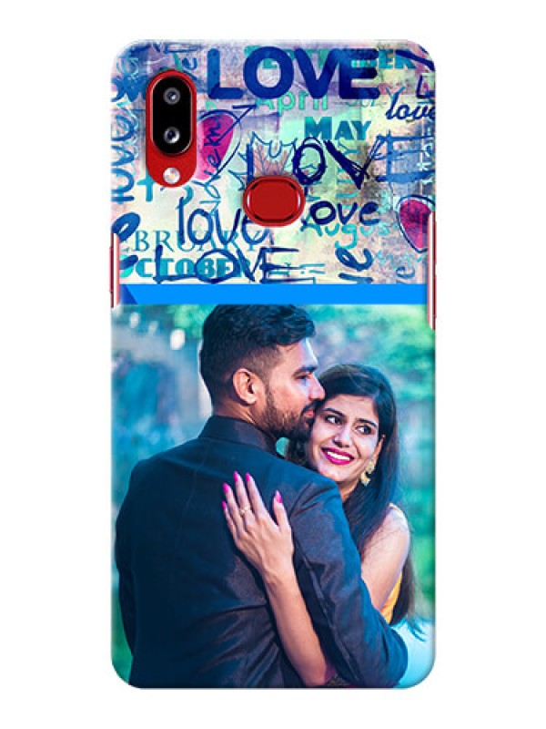 Custom Galaxy M01S Mobile Covers Online: Colorful Love Design