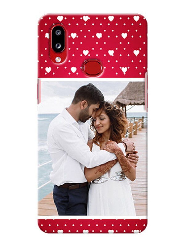 Custom Galaxy M01S custom back covers: Hearts Mobile Case Design