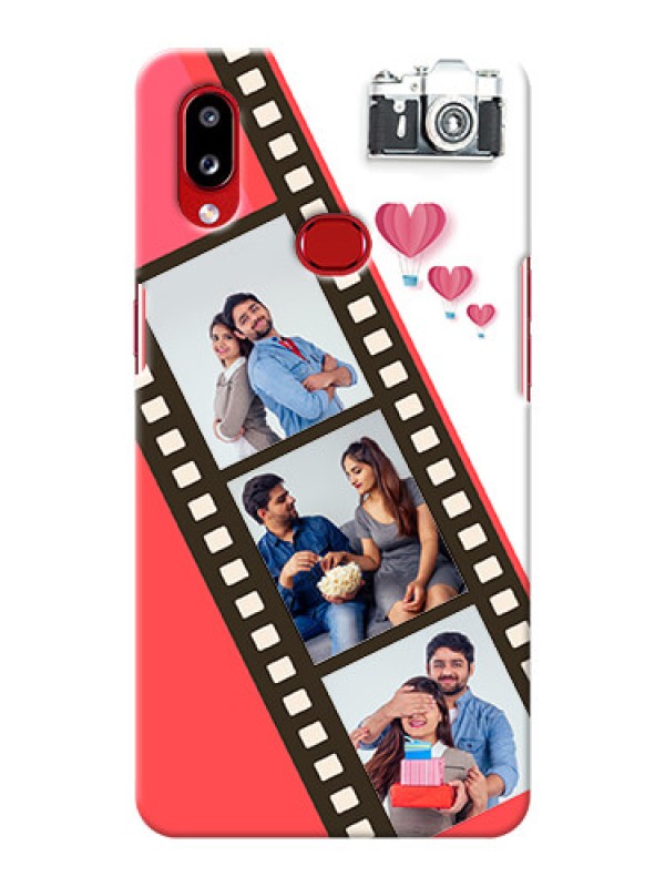 Custom Galaxy M01S custom phone covers: 3 Image Holder with Film Reel
