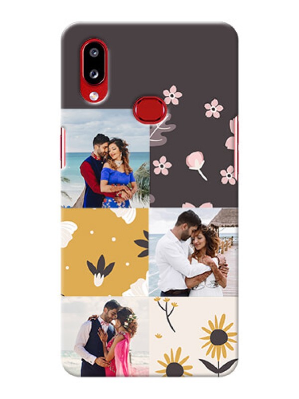 Custom Galaxy M01S phone cases online: 3 Images with Floral Design