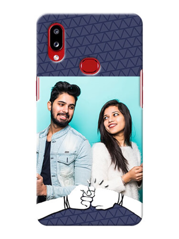 Custom Galaxy M01S Mobile Covers Online with Best Friends Design 