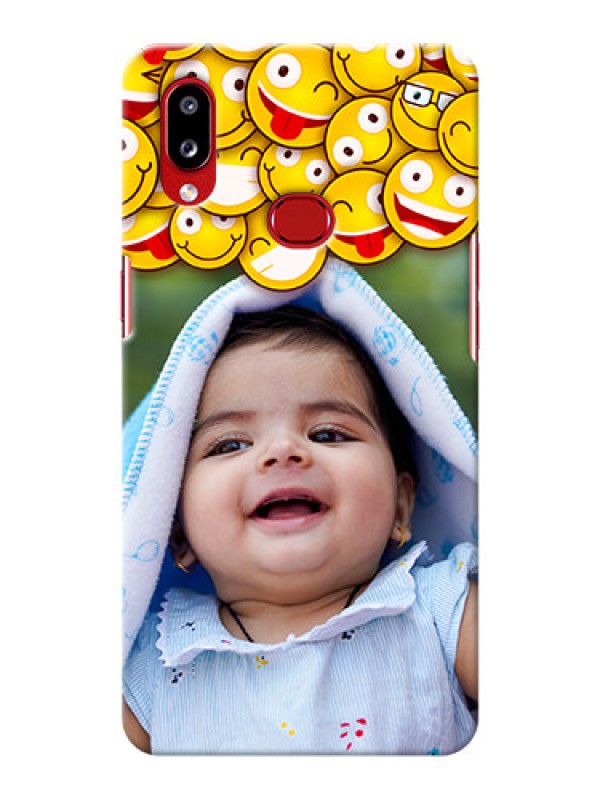 Custom Galaxy M01S Custom Phone Cases with Smiley Emoji Design