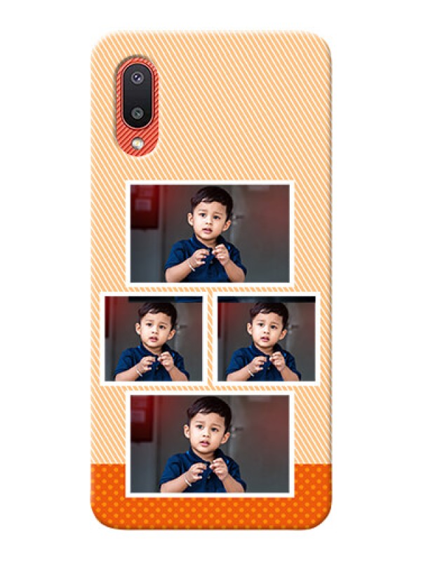 Custom Galaxy M02 Mobile Back Covers: Bulk Photos Upload Design