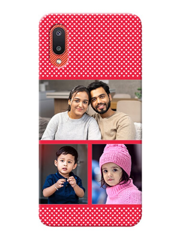 Custom Galaxy M02 mobile back covers online: Bulk Pic Upload Design