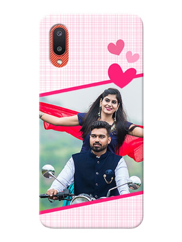 Custom Galaxy M02 Personalised Phone Cases: Love Shape Heart Design