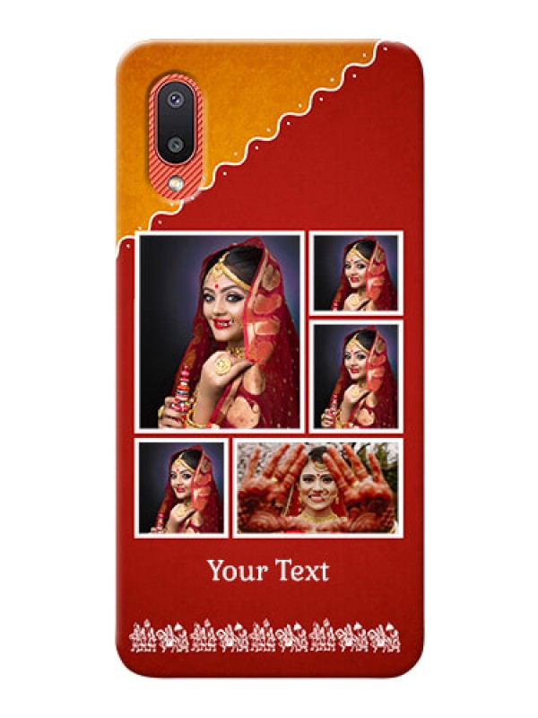 Custom Galaxy M02 customized phone cases: Wedding Pic Upload Design