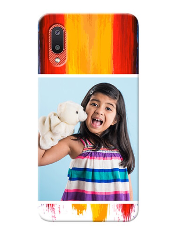Custom Galaxy M02 custom phone covers: Multi Color Design