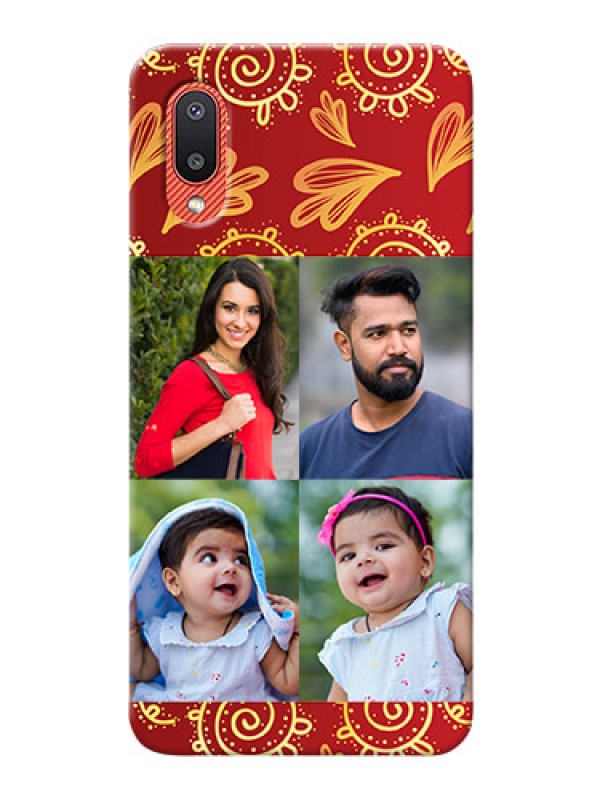 Custom Galaxy M02 Mobile Phone Cases: 4 Image Traditional Design