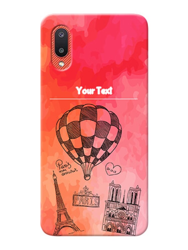 Custom Galaxy M02 Personalized Mobile Covers: Paris Theme Design