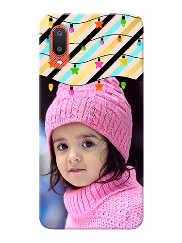 Custom Galaxy M02 Personalized Mobile Covers: Lights Hanging Design