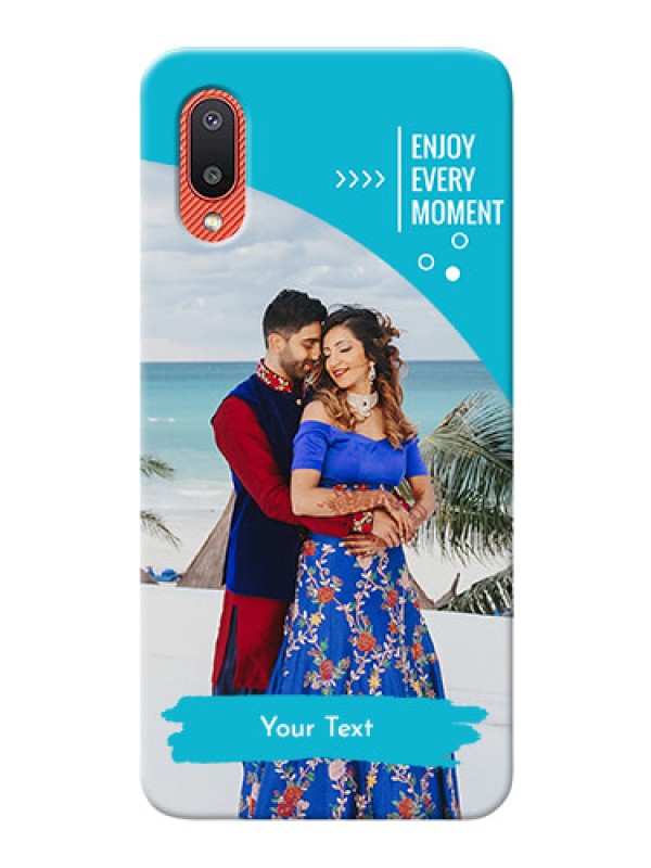 Custom Galaxy M02 Personalized Phone Covers: Happy Moment Design
