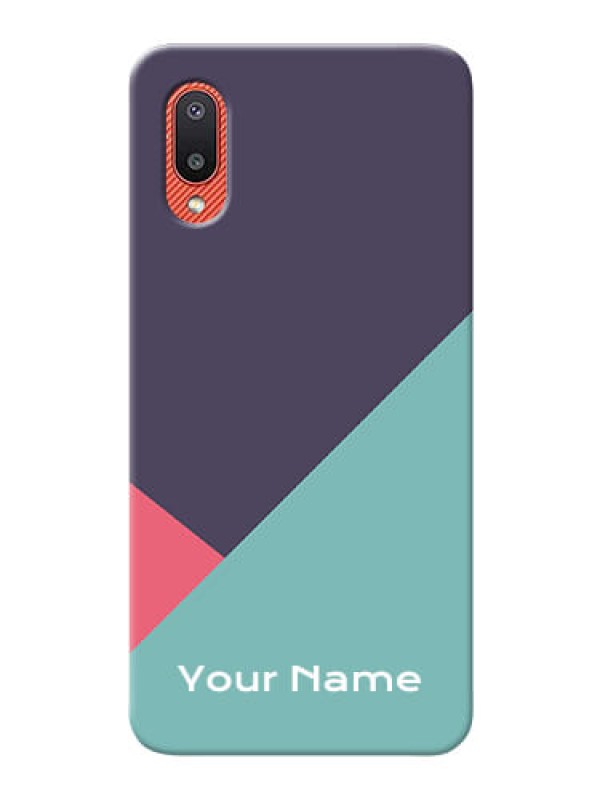 Custom Galaxy M02 Custom Phone Cases: Tri  Color abstract Design