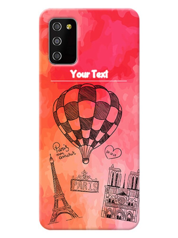 Custom Galaxy M02s Personalized Mobile Covers: Paris Theme Design