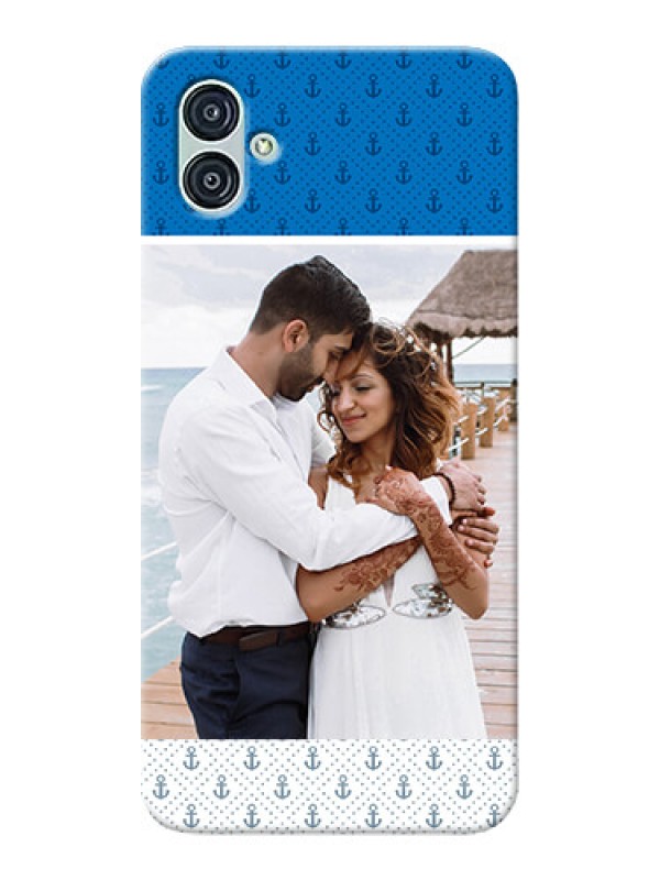 Custom Samsung Galaxy M04 Mobile Phone Covers: Blue Anchors Design