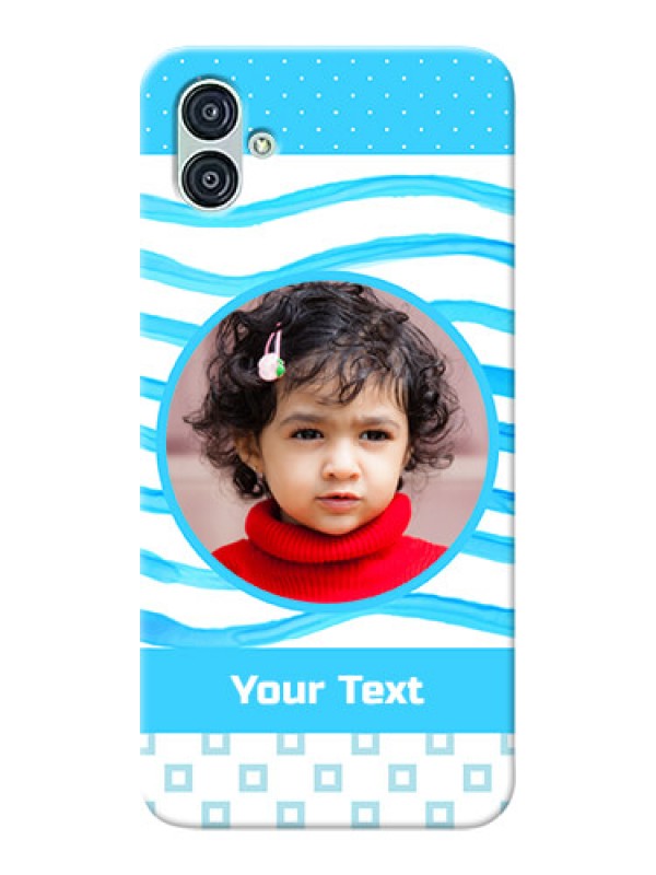 Custom Samsung Galaxy M04 phone back covers: Simple Blue Case Design