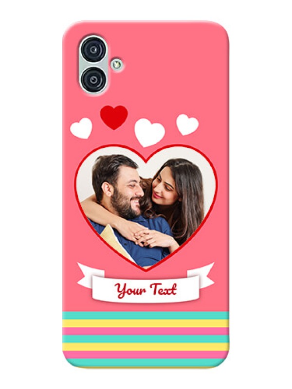 Custom Samsung Galaxy M04 Personalised mobile covers: Love Doodle Design