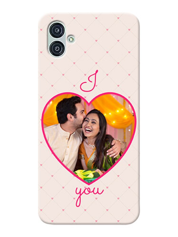Custom Samsung Galaxy M04 Personalized Mobile Covers: Heart Shape Design