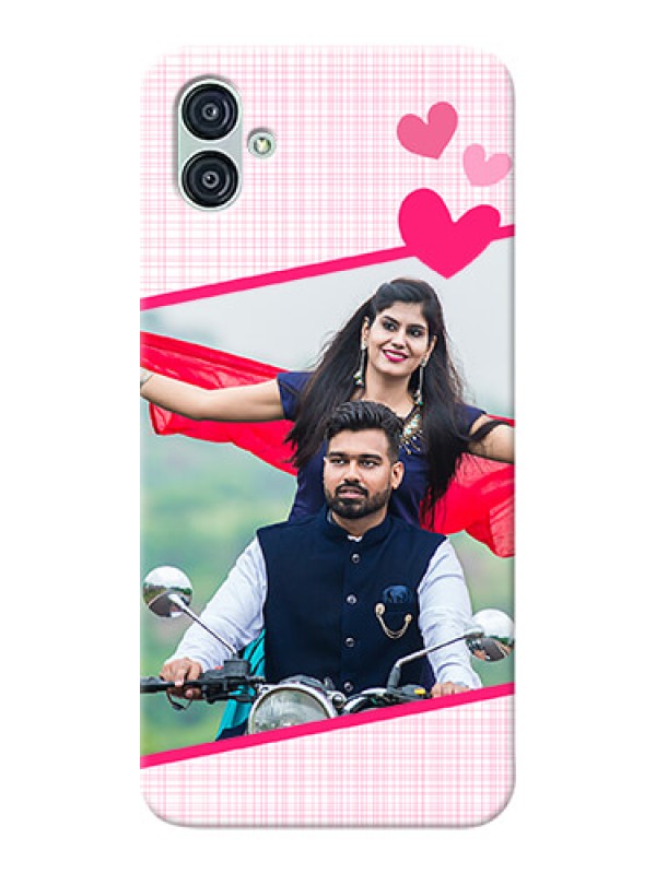 Custom Samsung Galaxy M04 Personalised Phone Cases: Love Shape Heart Design