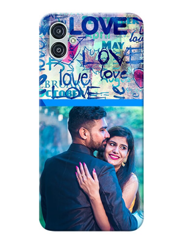 Custom Samsung Galaxy M04 Mobile Covers Online: Colorful Love Design