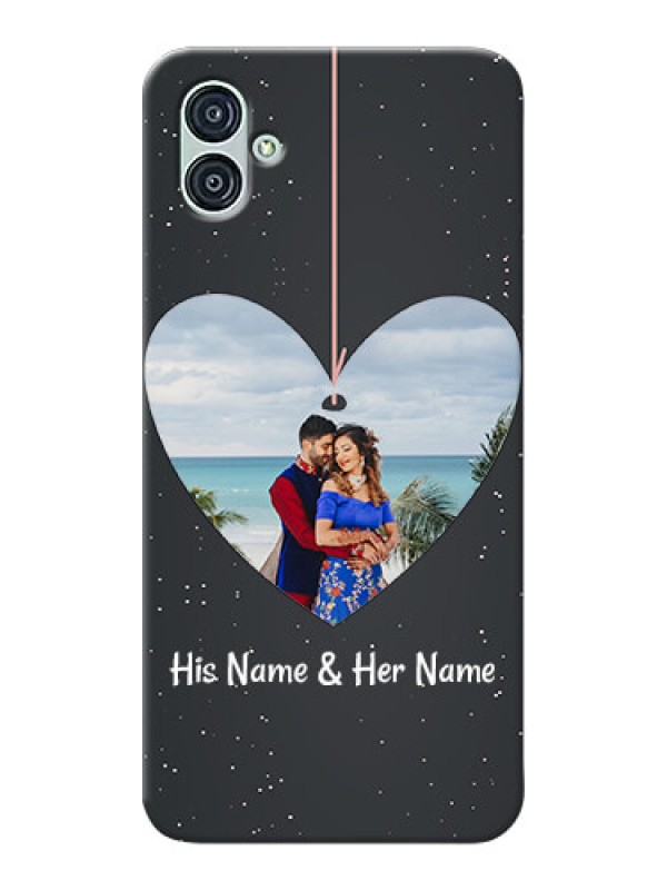 Custom Samsung Galaxy M04 custom phone cases: Hanging Heart Design