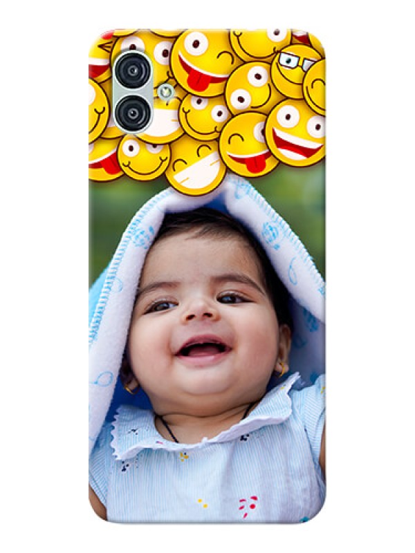Custom Samsung Galaxy M04 Custom Phone Cases with Smiley Emoji Design