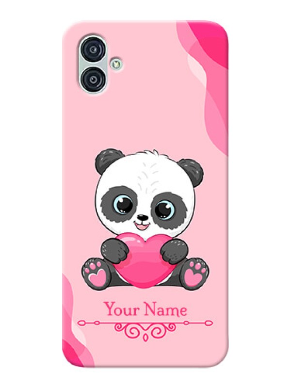 Custom Galaxy M04 Mobile Back Covers: Cute Panda Design