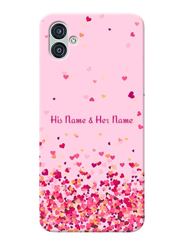 Custom Galaxy M04 Phone Back Covers: Floating Hearts Design