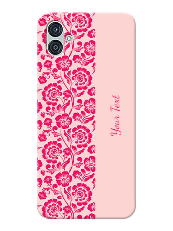 Custom Galaxy M04 Phone Back Covers: Attractive Floral Pattern Design