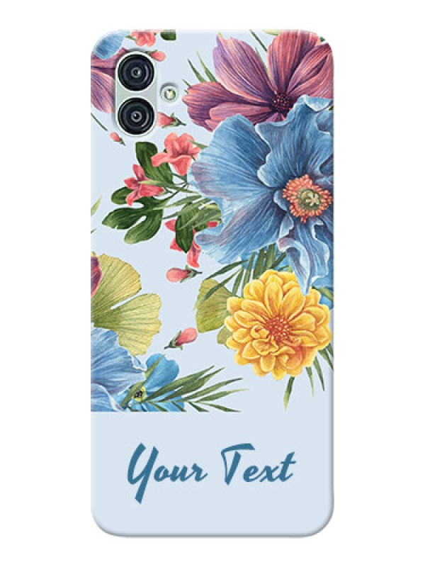 Custom Galaxy M04 Custom Phone Cases: Stunning Watercolored Flowers Painting Design